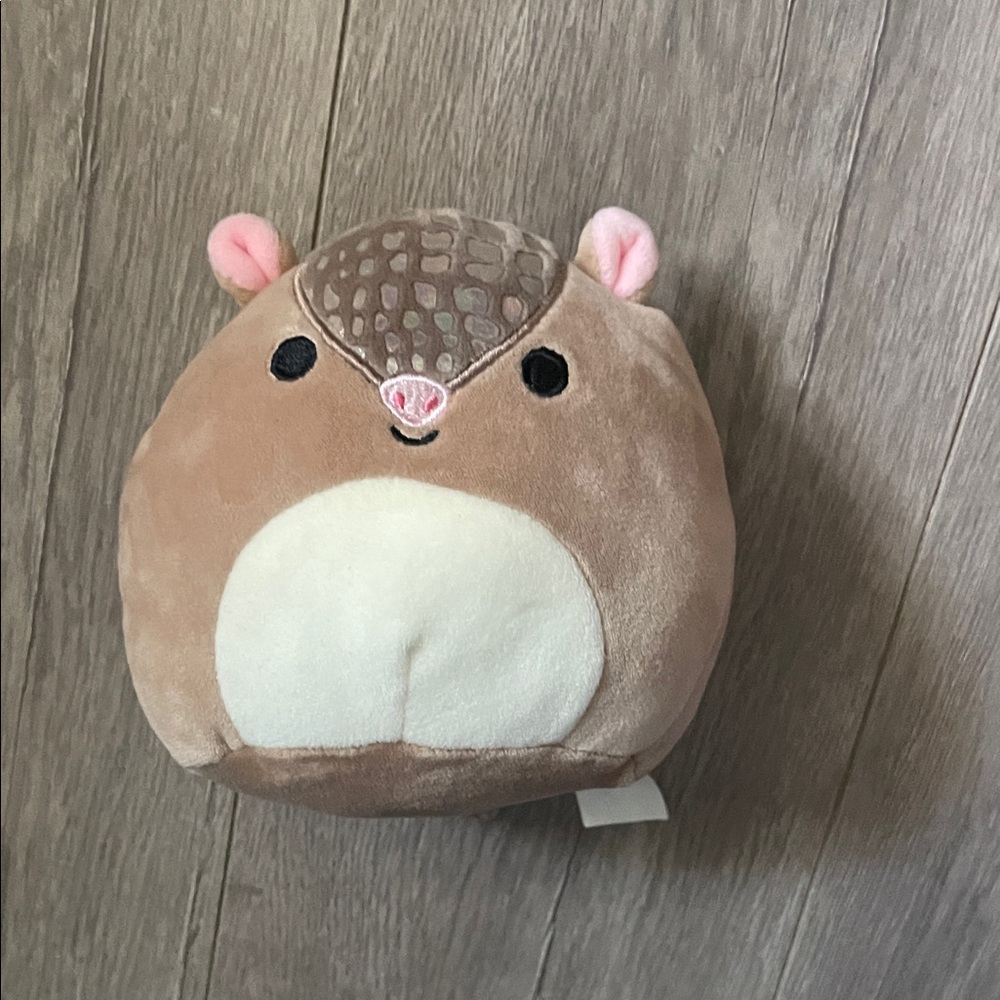 Squishmallows Tan and Pink Plush Friend